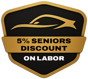 5% Seniors Discount Badge