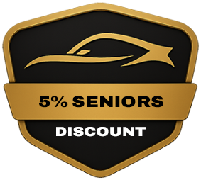 5% Seniors Discount Badge